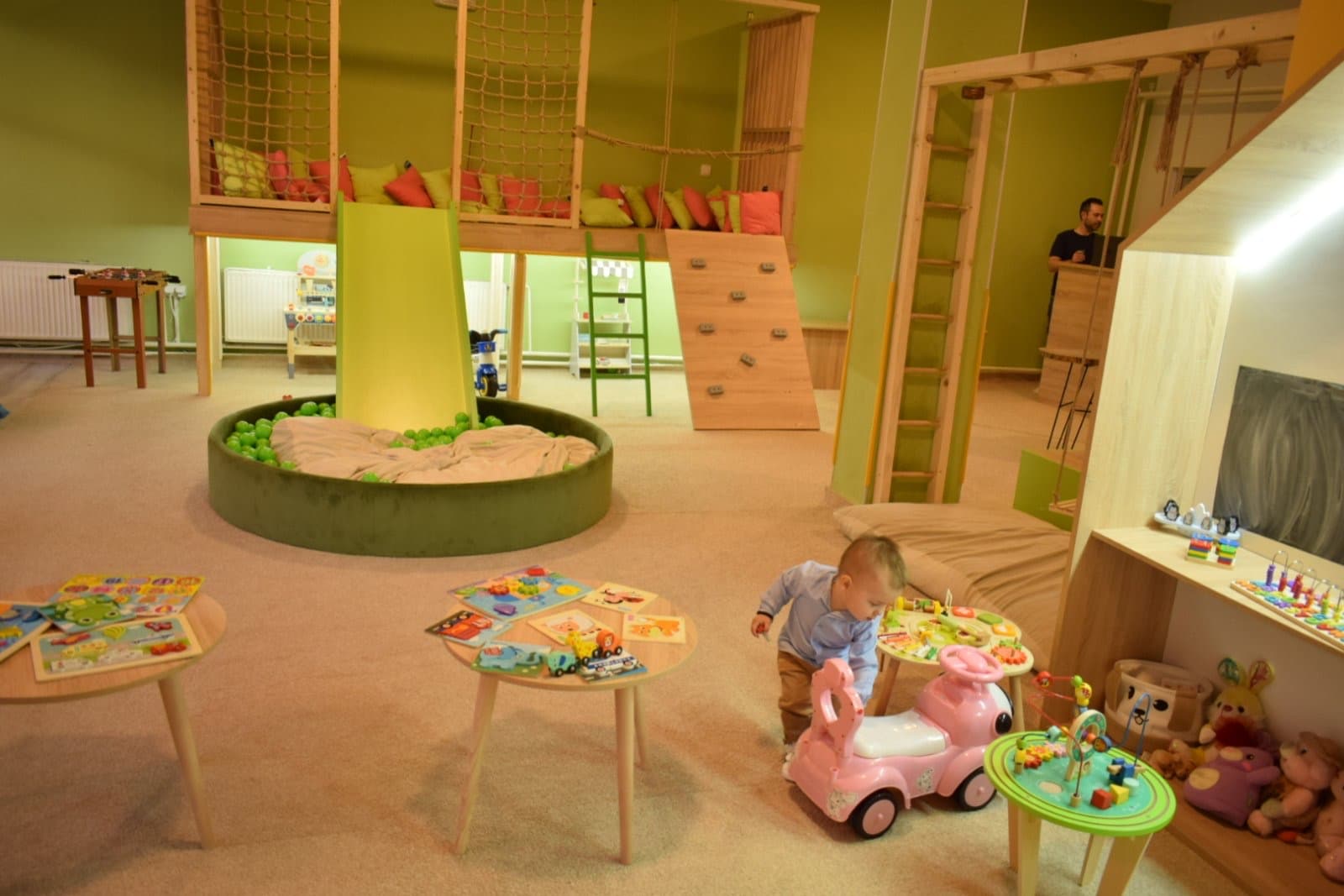 Kids playing in the playroom