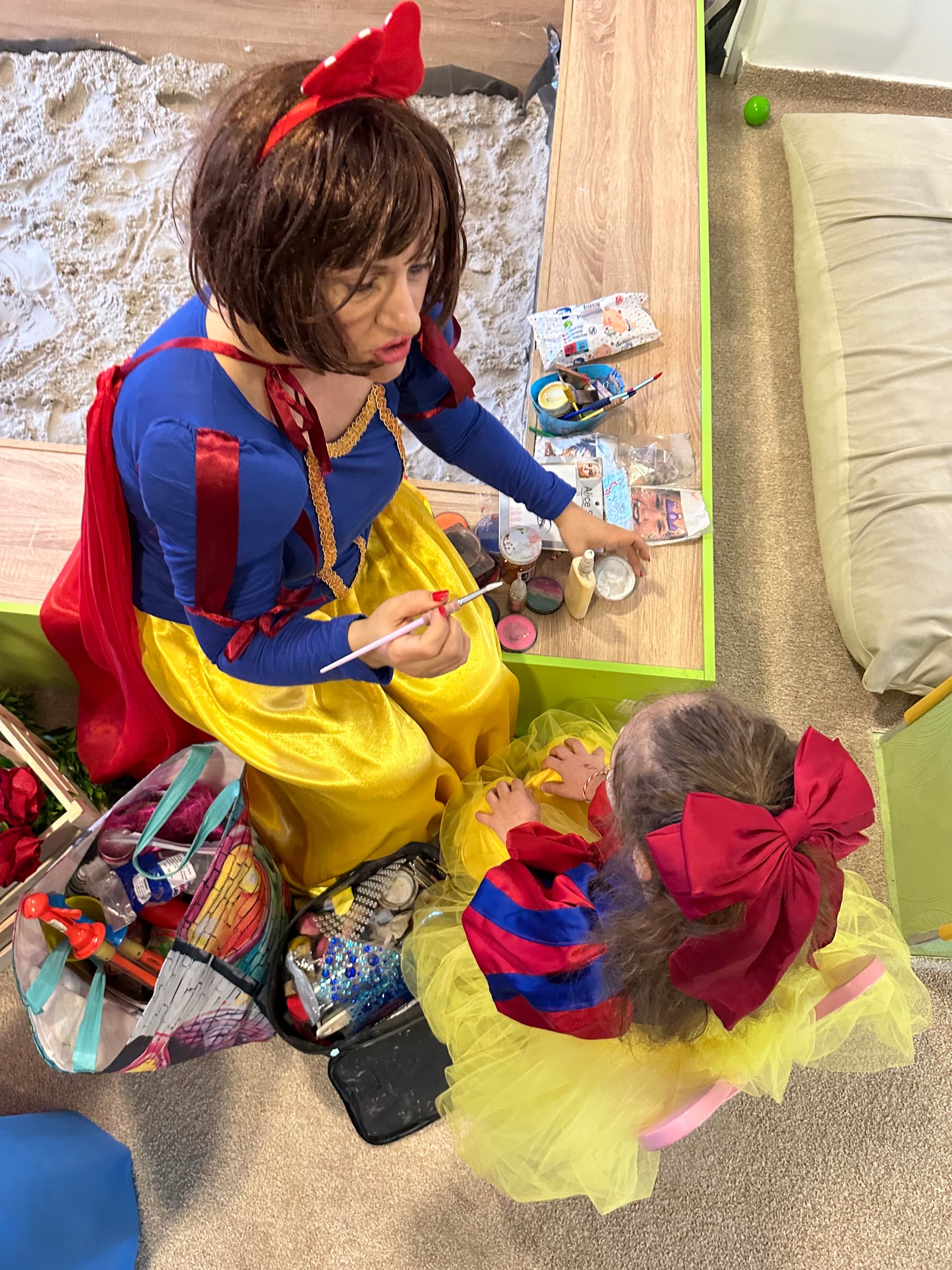 Kids playing in the playroom