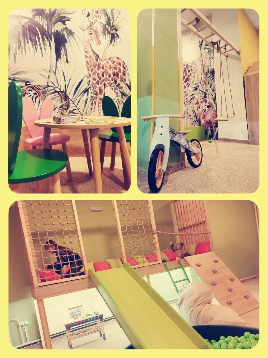Kids playing in the playroom