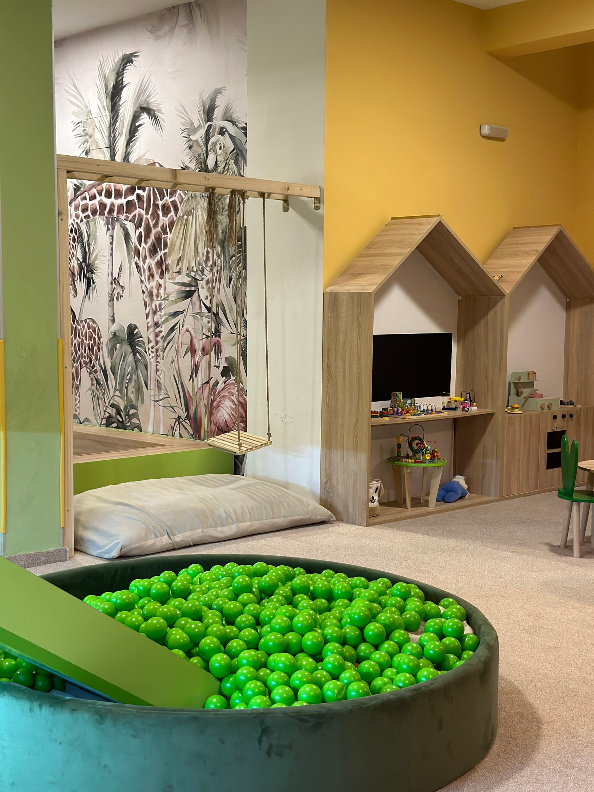 Kids playing in the playroom