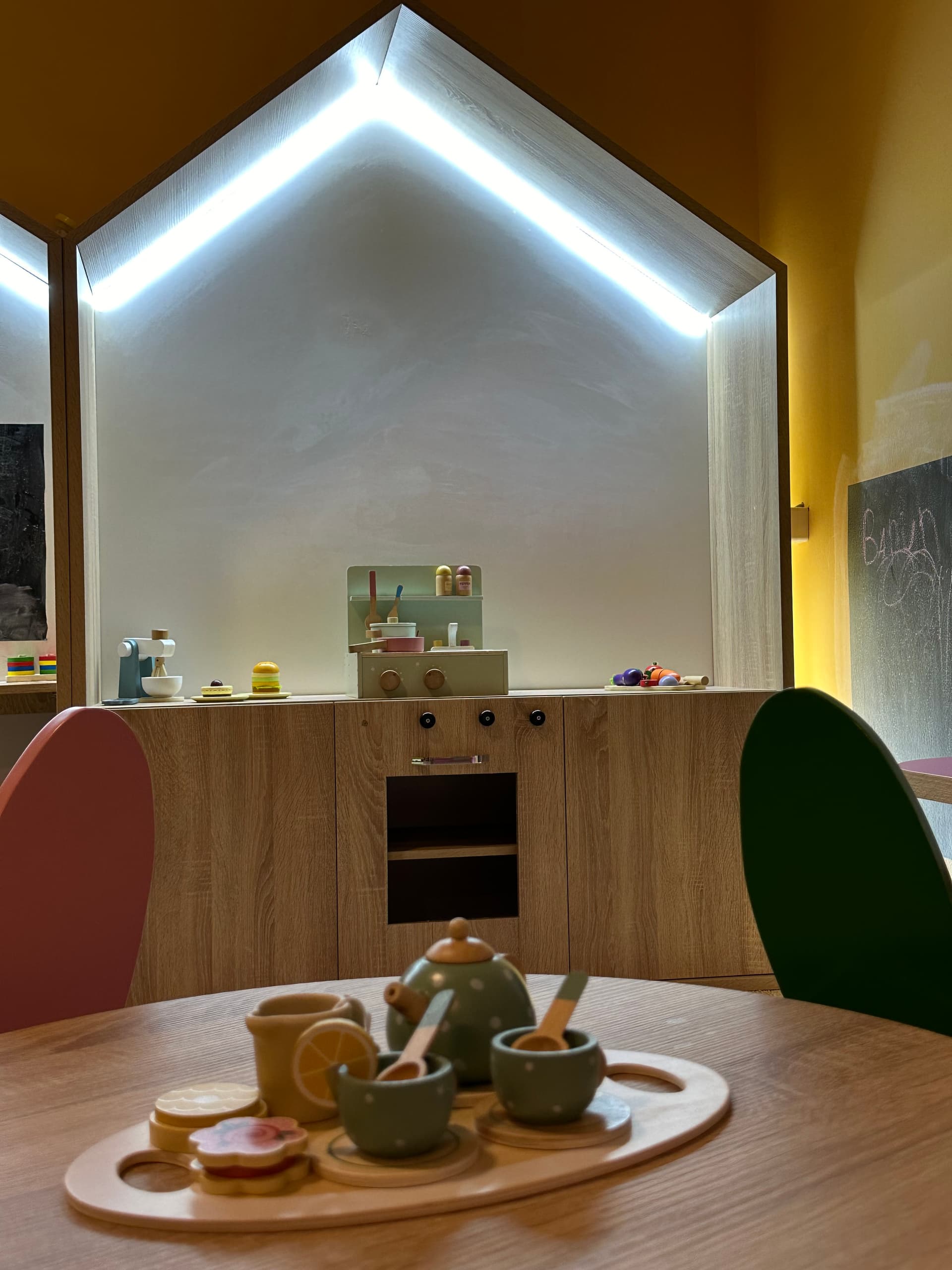 Kids playing in the playroom