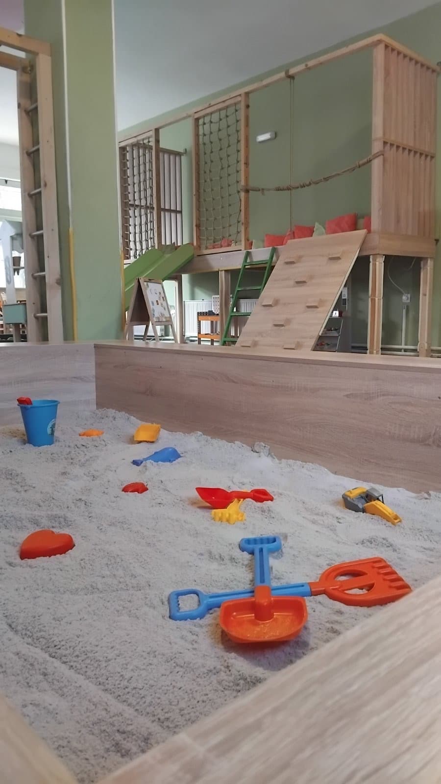 Children on a slide